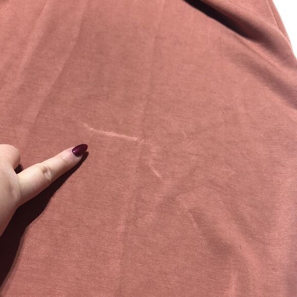 Cynthia Rowley Rust Orange Hooded V-Neck Sweater Dress Size Large - Picture 5 of 5